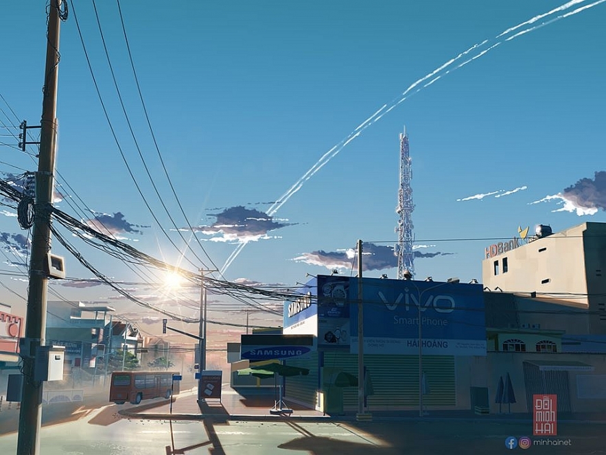 Vietnamese student’s impressive sketches of hometown in Anime style vietnamese students impressive sketches of hometown in anime style