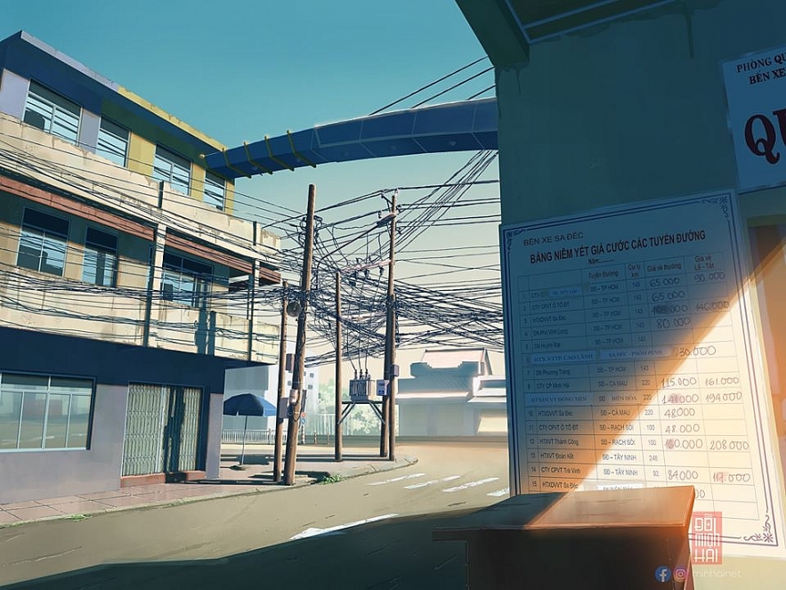 Vietnamese student’s impressive sketches of hometown in Anime style vietnamese students impressive sketches of hometown in anime style