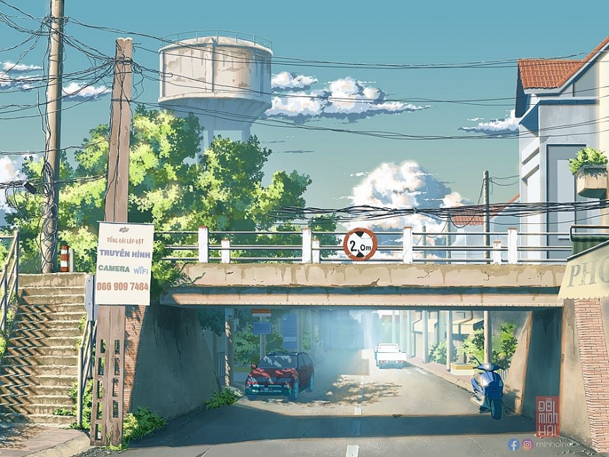 Vietnamese student’s impressive sketches of hometown in Anime style vietnamese students impressive sketches of hometown in anime style
