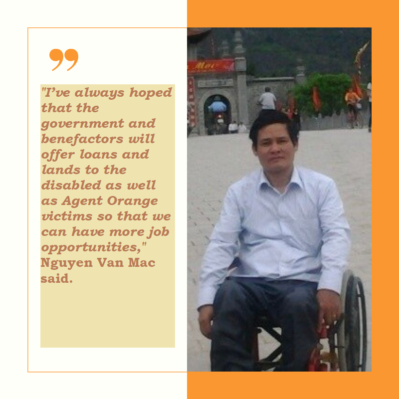 Weaving the dream for Agent Orange victims: helping sufferers overcome adversity Weaving the dream for Agent Orange victims: helping sufferers overcome adversity