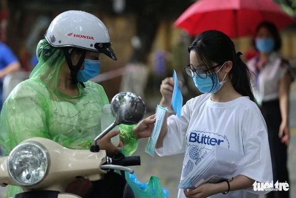 Torrential rain no problem for Hanoi test-takers Torrential rain no problem for Hanoi test takers