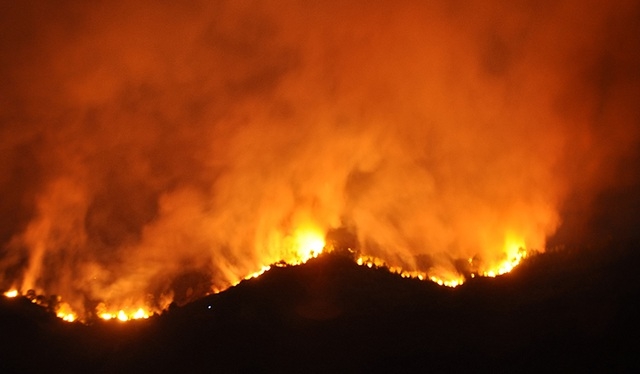 The fire in Ha Tinh province