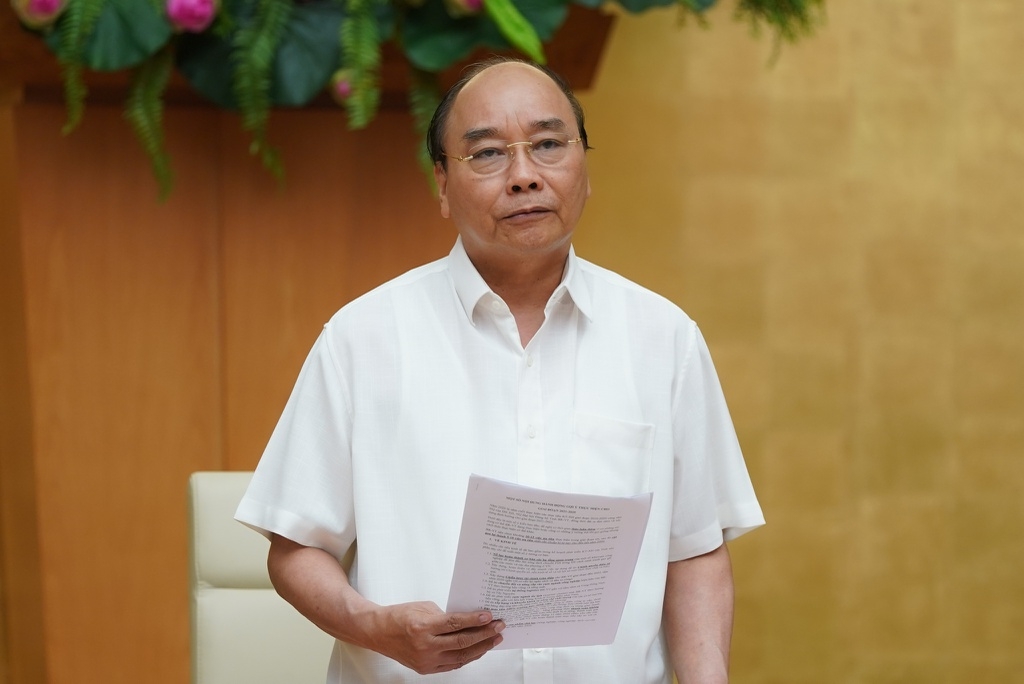 undefined Prime Minister Nguyen Xuan Phuc at the meeting on July 10