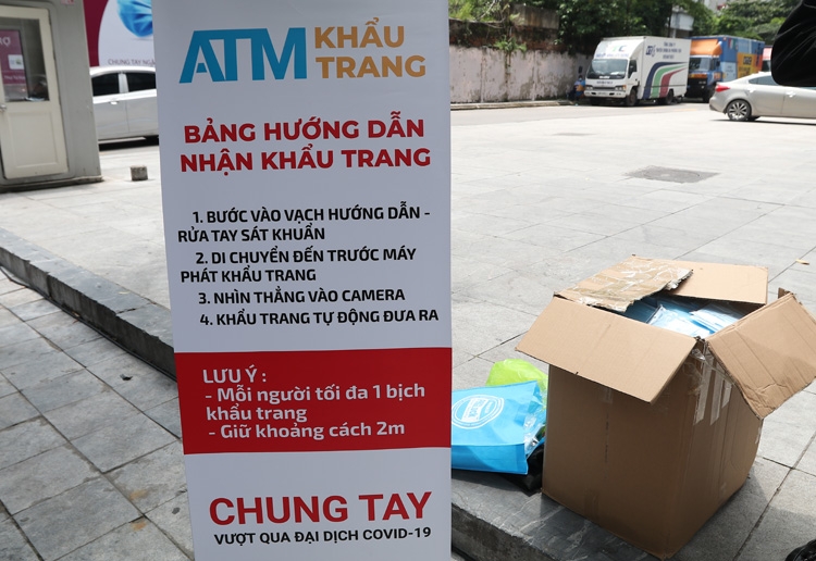 Vietnam makes debut free face mask ATM with automatic facial recognition utility Free atm