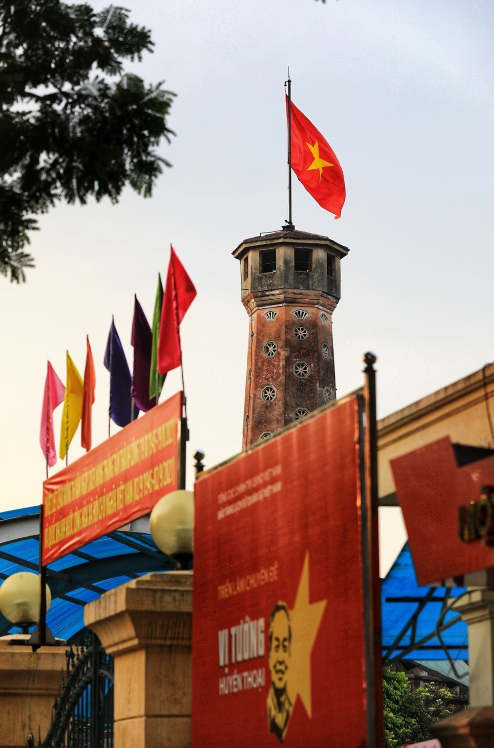 Hanoi Adorned with Flags and Banners on National Day Hanoi Adorned with Red Flags on National Day