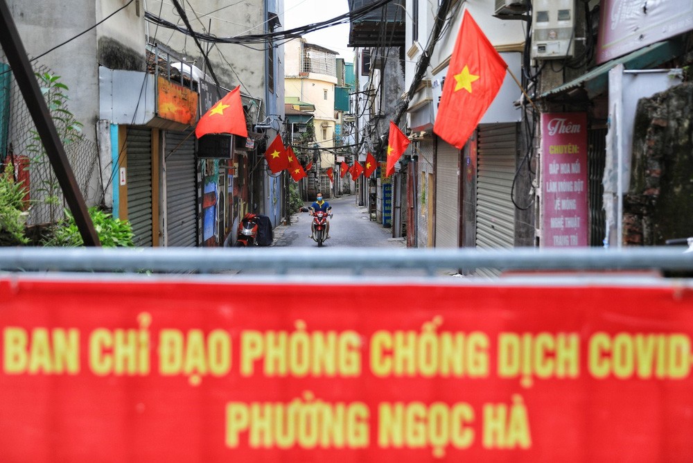 Hanoi Adorned with Flags and Banners on National Day Hanoi Adorned with Red Flags on National Day