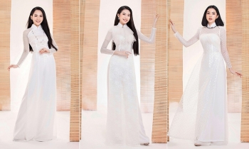Traditional Ao Dai accentuates top Miss Vietnam contestants