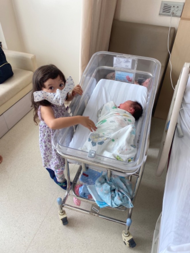 undefined Their second child was born last month (Photo courtesy of Ondrej Slowik/ via Thanh Nien)