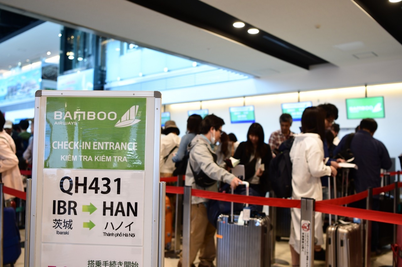 Bamboo Airways lần đầu "sải cánh" tới Nhật Bản bamboo airways dua nhung vi khach dau tien den nhat ban