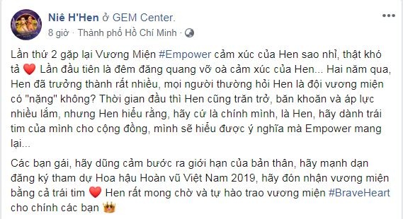 H'Hen Niê được BTC Miss Universe tặng lại chiếc vương miện Empower trị giá 2,7 tỷ đồng ngoai le hhen nie duoc btc miss universe tang lai chiec vuong mien empower tri gia 27 ty dong