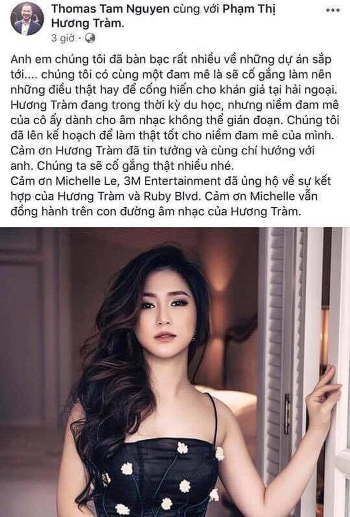 facebook sao viet hom nay 88 huong tram ki hop dong ca hat 5 nam tai my sau tuyen bo tam dung de di du hoc