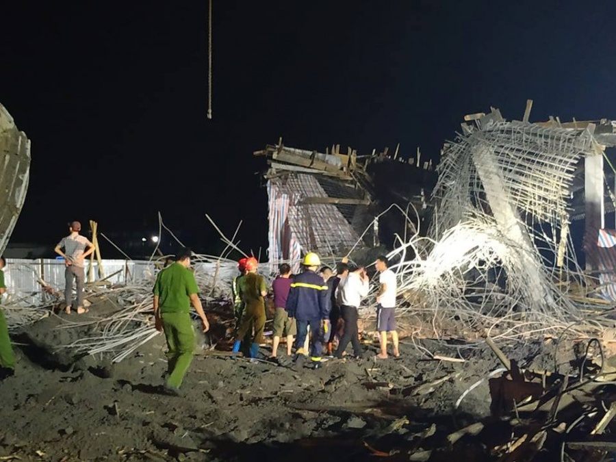 Sập giàn giáo ở Hải Phòng: 7 người bị thương, 1 người mất tích sap gian giao o hai phong 7 nguoi bi thuong 1 nguoi mat tich
