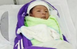 thai binh be gai hon 1 tuoi bi bo roi trong dem kem buc thu cua nguoi me khong tot