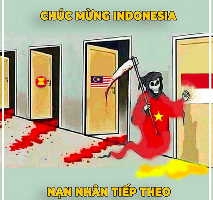 Hài hước "siêu phẩm ảnh chế" tuyển Việt Nam quyết "phá dớp" 20 năm không thắng Indonesia hai huoc sieu pham anh che tuyen viet nam quyet pha dop 20 nam khong thang indonesia