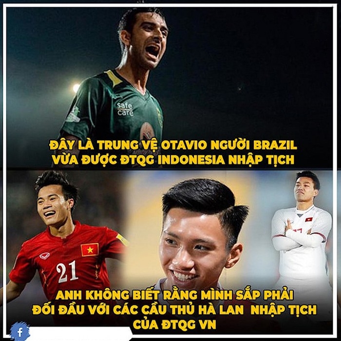 Hài hước "siêu phẩm ảnh chế" tuyển Việt Nam quyết "phá dớp" 20 năm không thắng Indonesia hai huoc sieu pham anh che tuyen viet nam quyet pha dop 20 nam khong thang indonesia