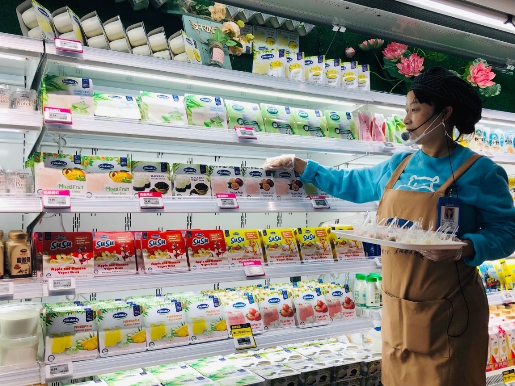 Sữa chua Vinamilk đã có mặt tại siêu thị thông minh Hema của Alibaba tại Trung Quốc sua chua vinamilk da co mat tai sieu thi thong minh hema cua alibaba tai trung quoc