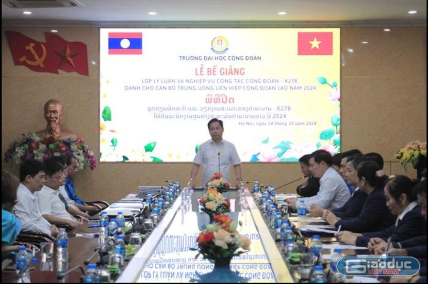 ມະຫາວິທະຍາໄລກຳມະບານ ປິດຊຸດຮຽນທິດສະດີ ແລະວຽກງານສະເພາະຂອງກຳມະບານໃຫ້ແກ່ບັນດາພະນັກງານ ລາວ ມະຫາວິທະຍາໄລກຳມະບານ ປິດຊຸດຮຽນທິດສະດີ ແລະວຽກງານສະເພາະຂອງກຳມະບານໃຫ້ແກ່ບັນດາພະນັກງານ ລາວ
