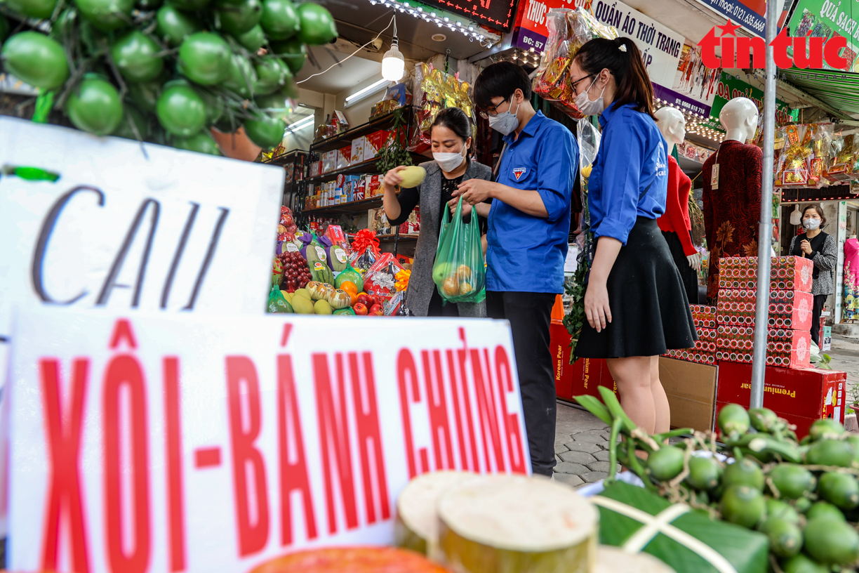 Hà Nội: Mang đào Tết đến tận nhà cho các F0 Chú thích ảnh