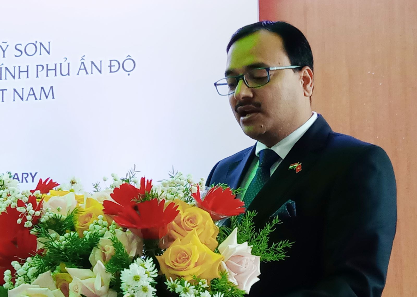 Dự án trùng tu Di sản Văn hóa thế giới Mỹ Sơn: Biểu tượng của mối quan hệ đoàn kết, hữu nghị Việt Nam - Ấn Độ Chú thích ảnh