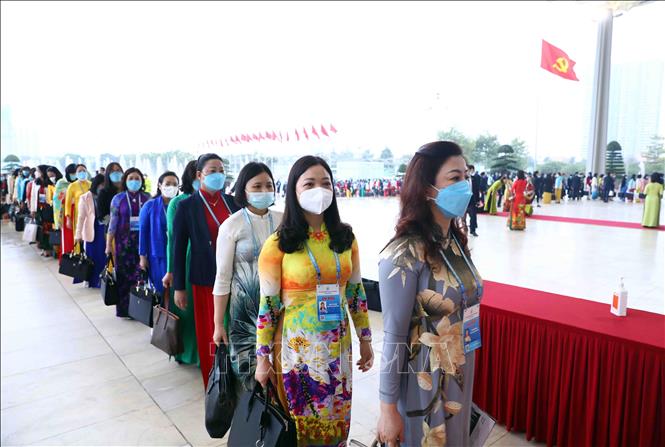 1000 đại biểu dự Đại hội phụ nữ toàn quốc lần thứ XIII Chú thích ảnh