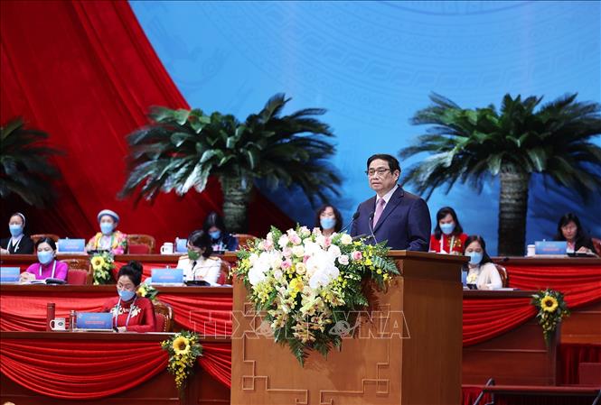 Thủ tướng Phạm Minh Chính: tiếp tục phát huy tiềm năng, sức sáng tạo của phụ nữ Việt Nam Chú thích ảnh
