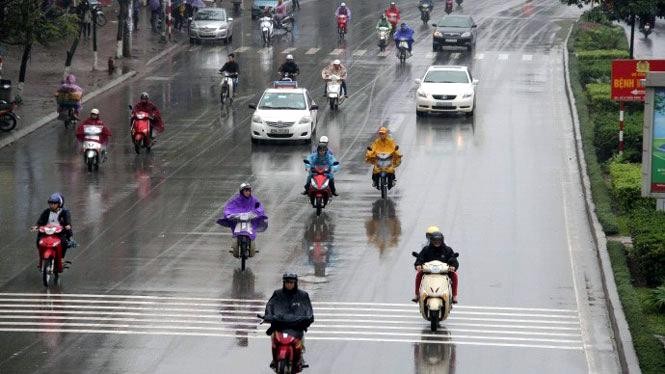 Ngày 20/3, Hà Nội trời lạnh, sáng sớm có mưa phùn và sương mù.