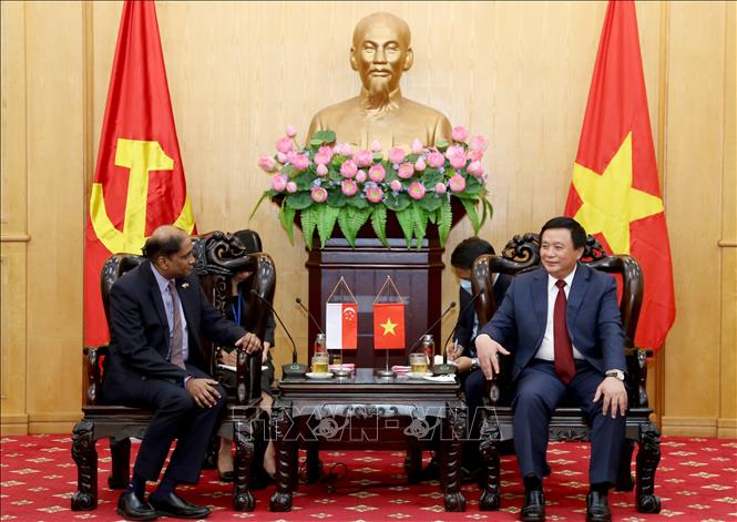 Thúc đẩy hợp tác giữa Học viện Chính trị Quốc gia Hồ Chí Minh và các đối tác Ấn Độ, Singapore Chú thích ảnh