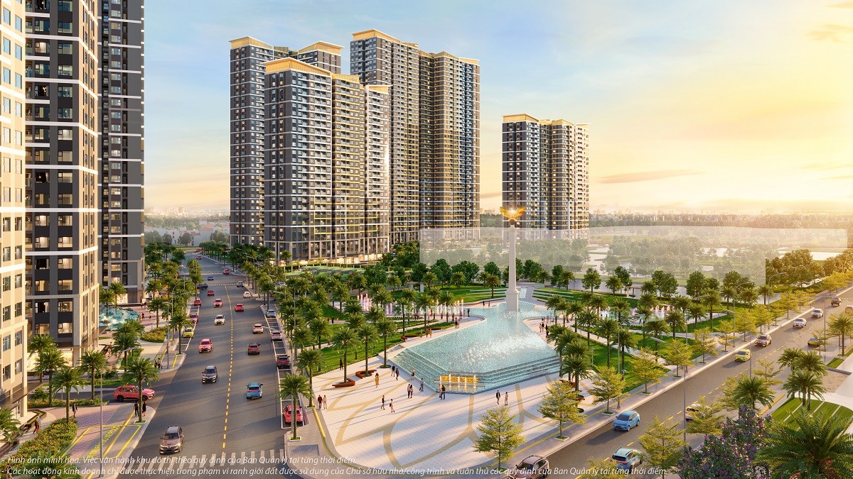 Quảng trường Golden Eagle lộng lẫy - biểu tượng của The Beverly Solari.