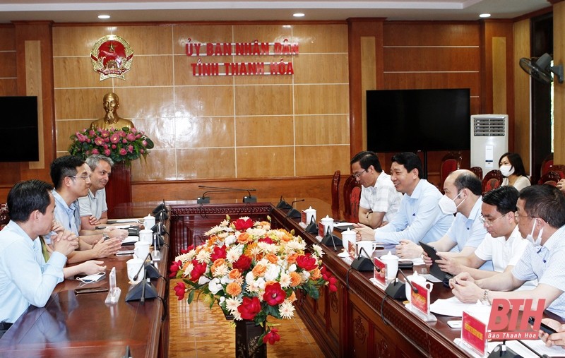 Quang cảnh buổi tiếp và làm việc. (Ảnh: Báo Thanh Hóa)