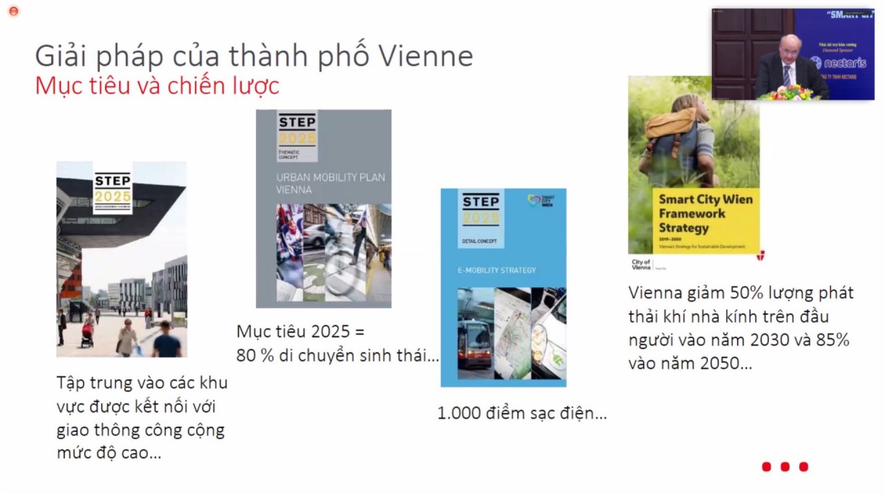 Ông Hans-Peter Glanzer, Đại sứ Áo tại Việt Nam chia sẻ mục tiêu và chiến lược của thành phố Vienna trong xây dựng thành phố thông minh. Ảnh: Hạnh Trần Ông Hans-Peter Glanzer, Đại sứ Áo tại Việt Nam chia sẻ mục tiêu và chiến lược của thành phố Vienna trong xây dựng thành phố thông minh. Ảnh: Hạnh Trần