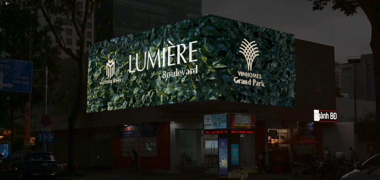 Hình ảnh dự án LUMIÈRE Boulevard xuất hiện giữa ngã tư đông đúc. Hình ảnh dự án LUMIÈRE Boulevard xuất hiện giữa ngã tư đông đúc.