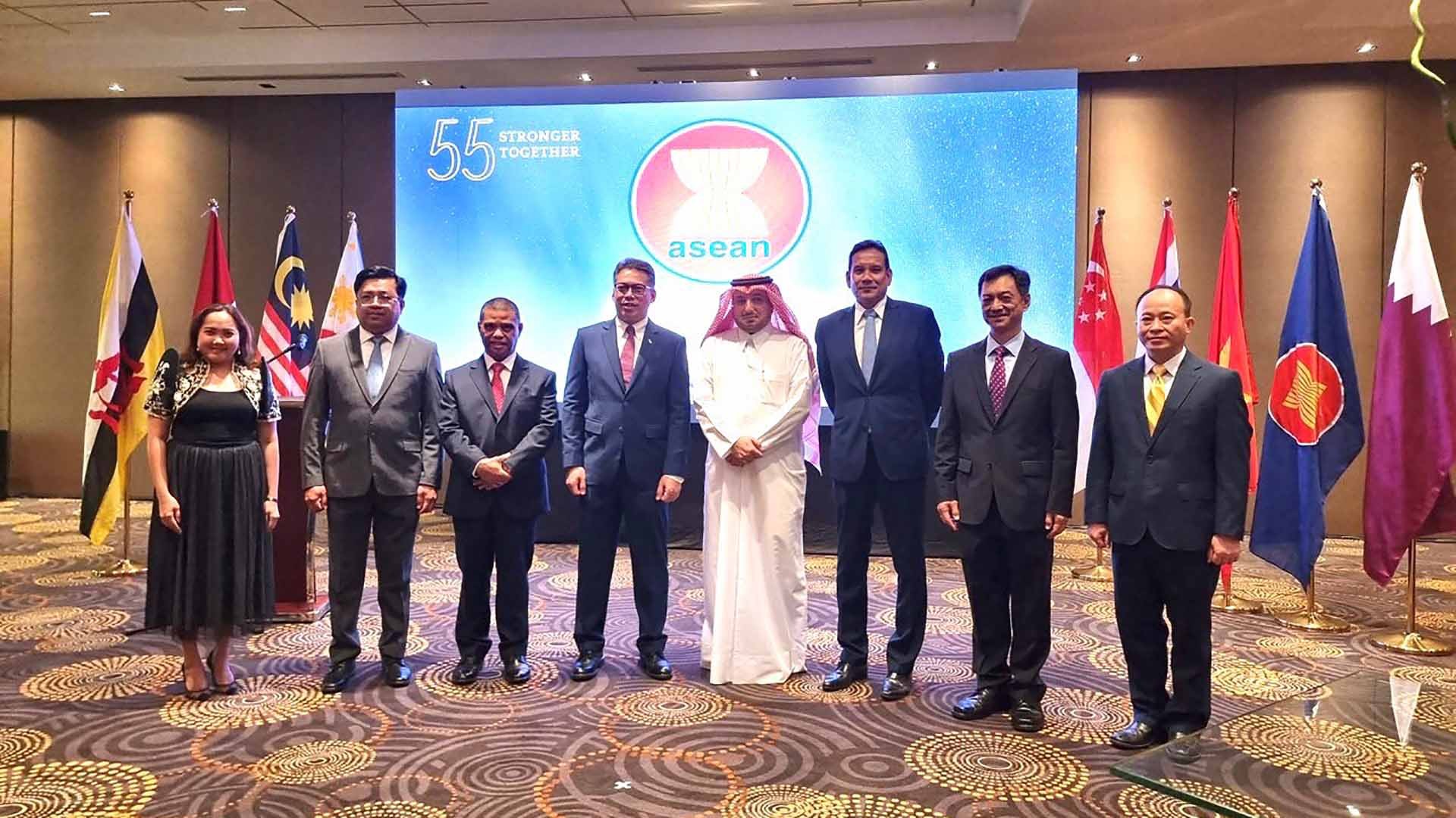 Các đại biểu tại lễ kỷ niệm 55 năm ngày thành lập ASEAN. Các đại biểu tại lễ kỷ niệm 55 năm ngày thành lập ASEAN.