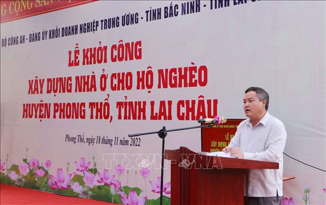 Xây dựng 600 căn nhà cho hộ nghèo vùng biên giới Phong Thổ, Lai Châu Chú thích ảnh