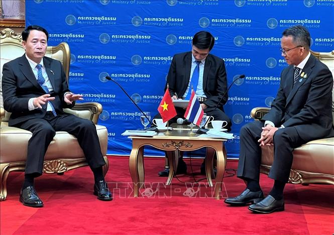 Bộ Công an Việt Nam tăng cường hợp tác với các đối tác Thái Lan Chú thích ảnh