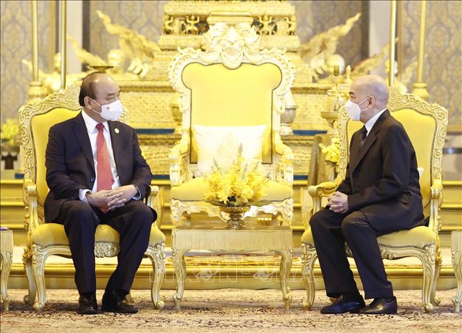 Củng cố lòng tin chiến lược, bồi đắp tình hữu nghị truyền thống Việt Nam - Campuchia Chú thích ảnh
