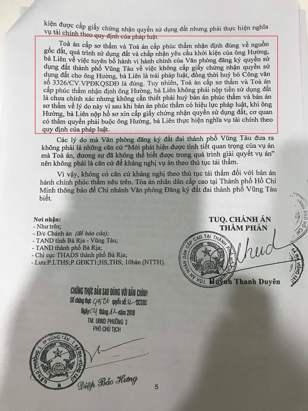 Bà Rịa - Vũng Tàu: Dân thắng kiện cơ quan Nhà nước, không thi hành, còn “hành” thêm dân? ba ria vung tau an da tuyen khong thi hanh ma lai hanh them dan