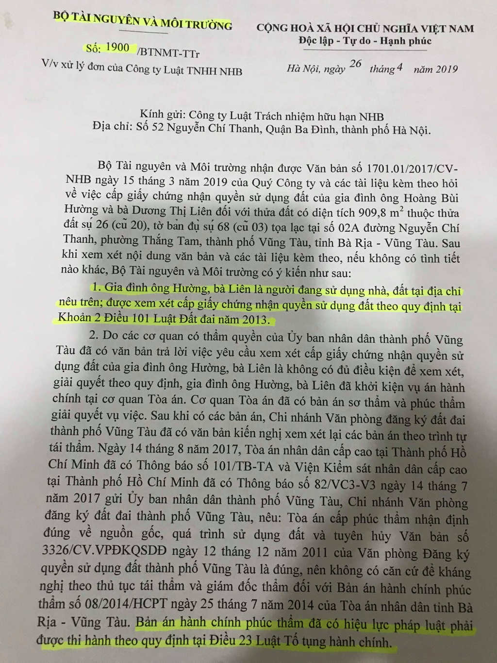 Bà Rịa - Vũng Tàu: Dân thắng kiện cơ quan Nhà nước, không thi hành, còn “hành” thêm dân? ba ria vung tau an da tuyen khong thi hanh ma lai hanh them dan