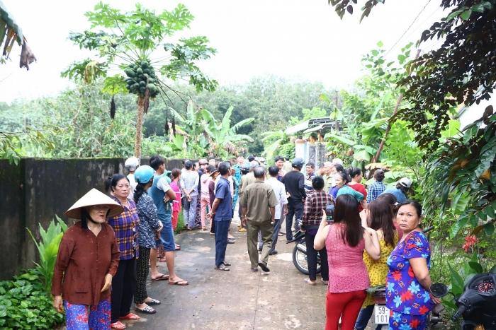 Thực nghiệm hiện trường vụ thi thể trong bê tông ở Bình Dương thuc nghiem hien truong vu thi the trong be tong o binh duong