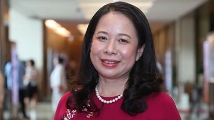 越南国家副主席武氏映春会见菲律宾副总统萨拉·杜特地