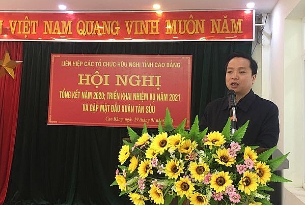 Liên hiệp các tổ chức hữu nghị tỉnh Cao Bằng triển khai 5 nhiệm vụ, 13 chỉ tiêu năm 2021 Liên hiệp các tổ chức hữu nghị tỉnh Cao Bằng triển khai 5 nhiệm vụ, 13 chỉ tiêu năm 2021