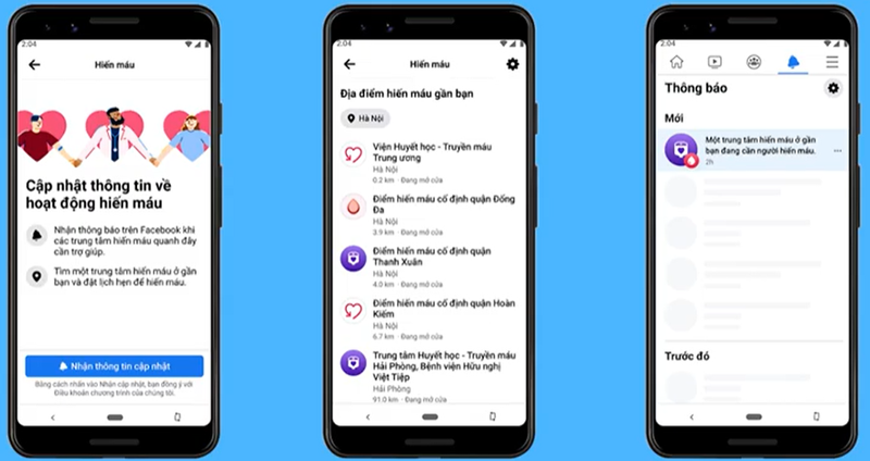 Ra mắt tính năng hiến máu trên Facebook tại Việt Nam Ra mắt tính năng hiến máu trên Facebook tại Việt Nam