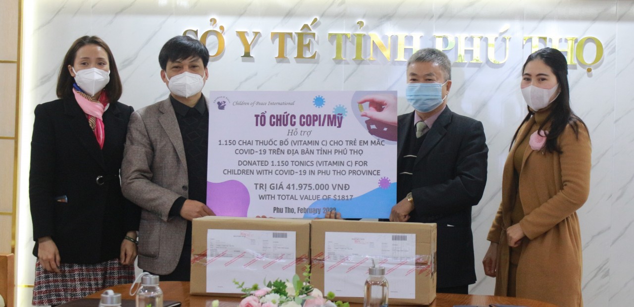 COPI (Hoa Kì) hỗ trợ trẻ em Phú Thọ mắc COVID-19 COPI (Hoa Kì) hỗ trợ trẻ em Phú Thọ mắc COVID-19