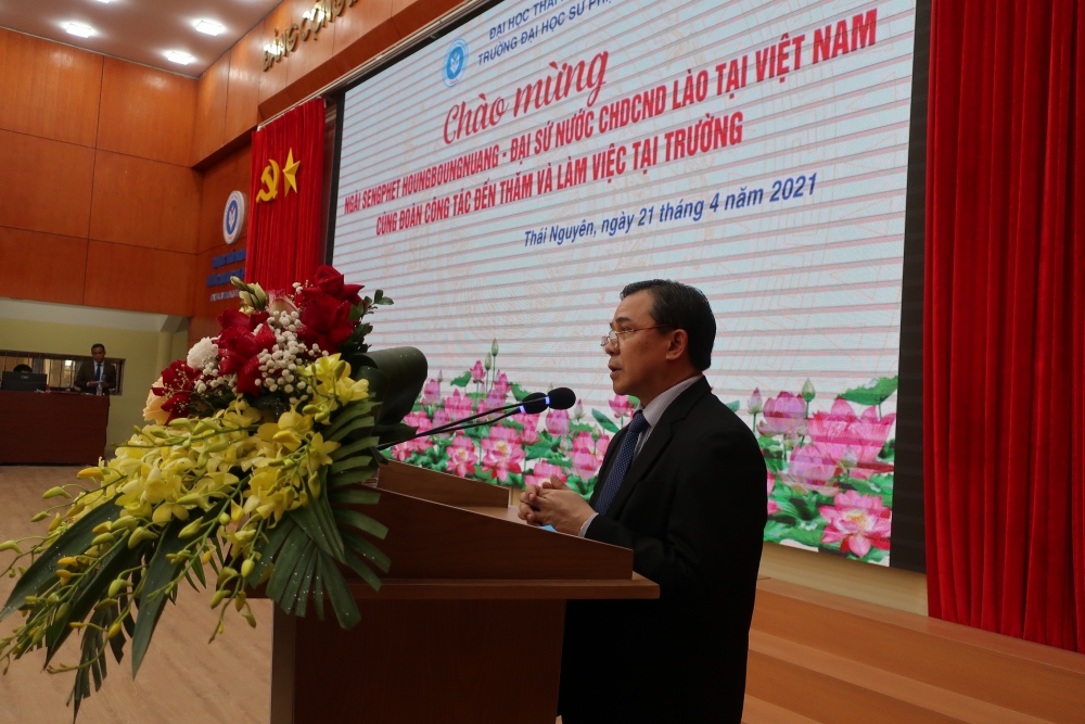 Đại sứ quán Lào đánh giá cao Đại học Sư phạm Thái Nguyên, trường Văn hóa I trong đào tạo học sinh, sinh viên nước bạn Đại sứ quán Lào đánh giá cao Đại học Sư phạm Thái Nguyên, trường Văn hóa I trong đào tạo học sinh, sinh viên nước bạn