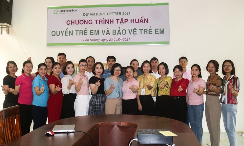GNI tập huấn bảo vệ trẻ em cho 23 giáo viên huyện Sơn Dương (Tuyên Quang) GNI tập huấn bảo vệ trẻ em cho 23 giáo viên huyện Sơn Dương (Tuyên Quang)