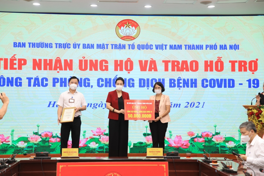 Hội Hữu nghị Việt Nam - Bulgaria. Việt - Pháp TP. Hà Nội ủng hộ công tác phòng, chống COVID-19 Hội Hữu nghị Việt Nam - Bulgaria. Việt - Pháp TP. Hà Nội ủng hộ công tác phòng, chống COVID-19