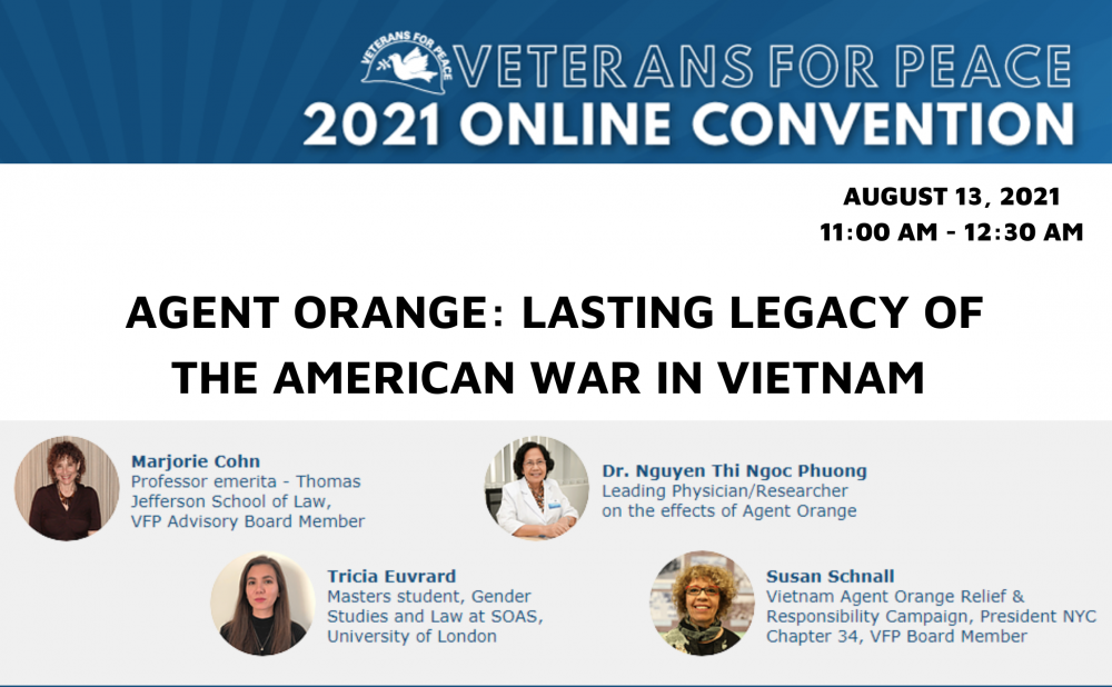 Hội Cựu chiến binh vì hòa bình Mỹ tổ chức hội thảo về chất độc da cam ở Việt Nam Hội Cựu chiến binh vì hòa bình Mỹ tổ chức hội thảo về chất độc da cam ở Việt Nam