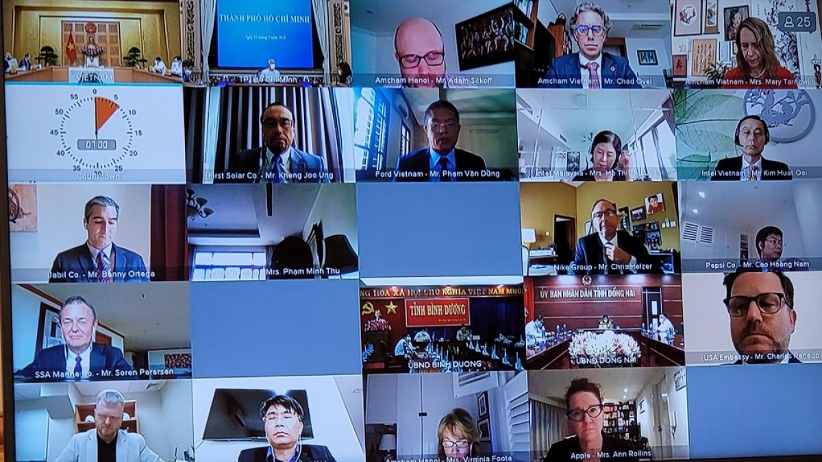 Việt Nam đồng hành cùng các doanh nghiệp Hoa Kỳ tại Việt Nam trong thời gian dịch bệnh Việt Nam đồng hành cùng các doanh nghiệp Hoa Kỳ tại Việt Nam trong thời gian dịch bệnh