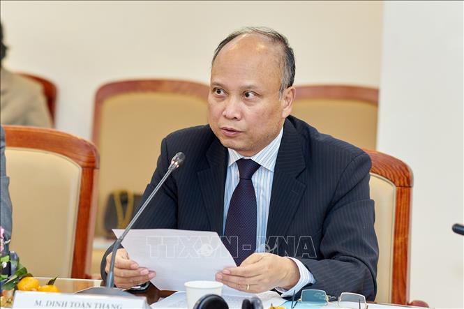 Đại sứ Đinh Toàn Thắng: Quan hệ Việt Nam – Pháp là sự tích lũy quan trọng cả về lượng và chất Chú thích ảnh