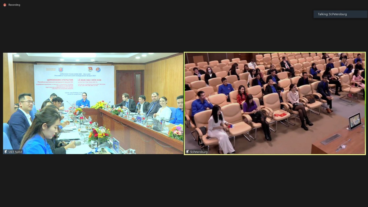 Sôi nổi các hoạt động giao lưu, hợp tác tại Diễn đàn Thanh niên Việt- Nga năm 2021