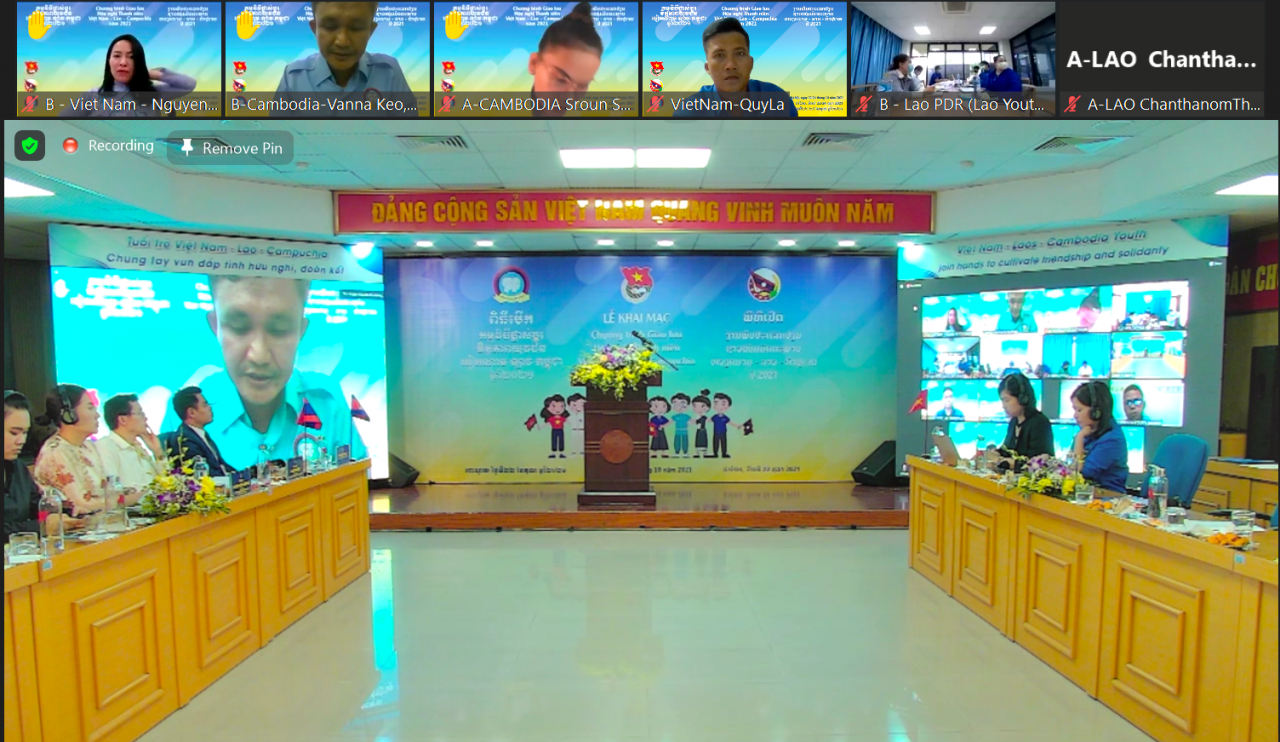 Tuổi trẻ Việt Nam - Lào - Campuchia chung tay nâng tầm quan hệ hữu nghị, chia sẻ phương pháp phòng chống dịch Tuổi trẻ Việt Nam - Lào - Campuchia chung tay nâng tầm quan hệ hữu nghị, chia sẻ phương pháp phòng chống dịch